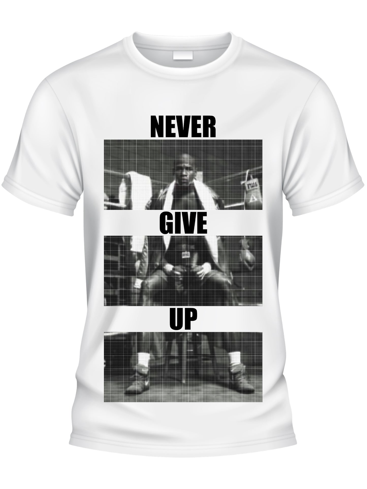 Design T-Shirt - NEVER GIVE UP