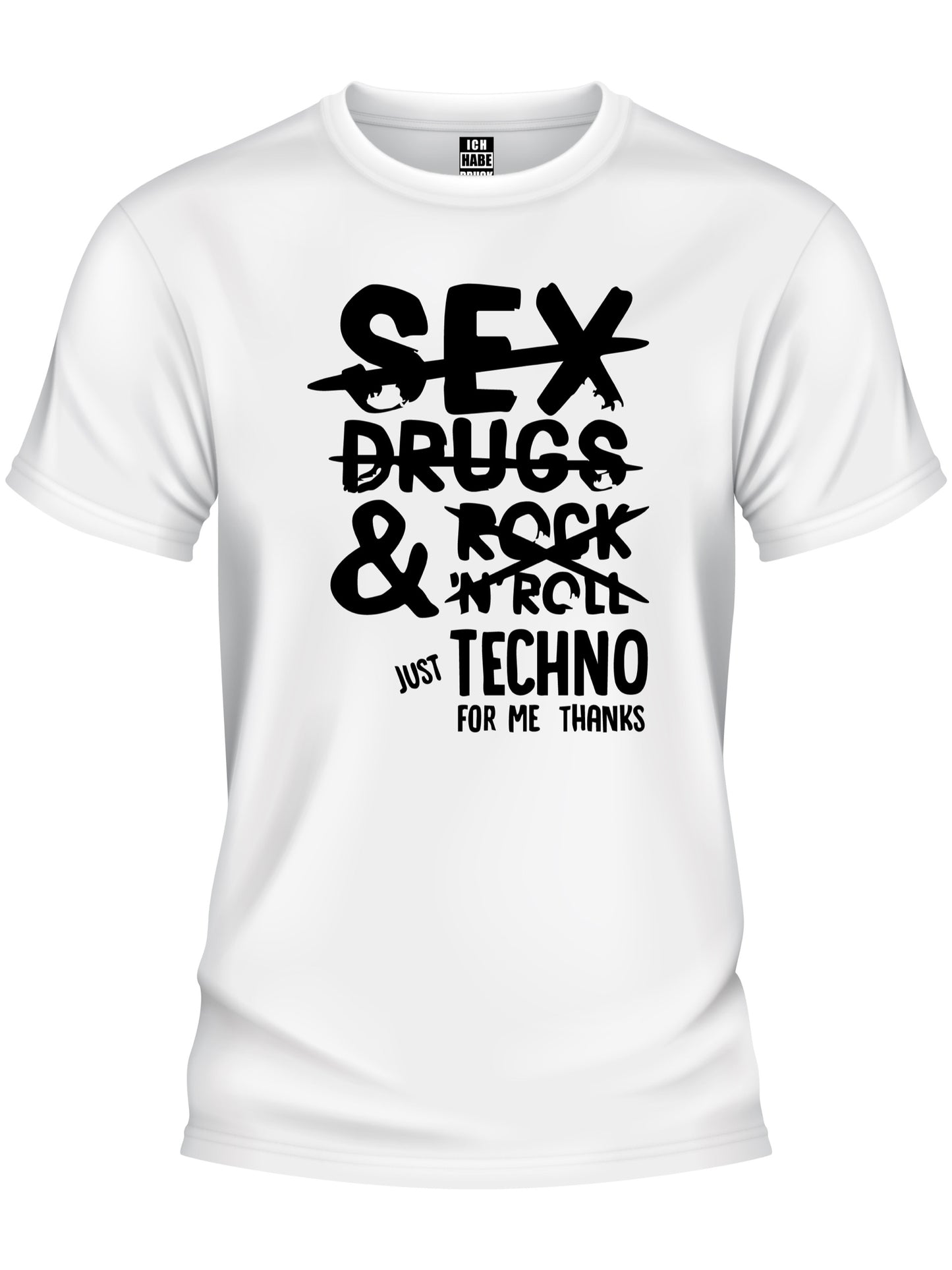 Design T-Shirt - JUST TECHNO FOR ME