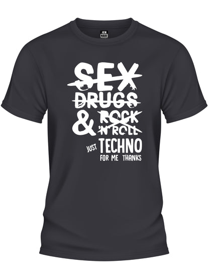 Design T-Shirt - JUST TECHNO FOR ME
