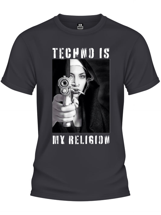 Design T-Shirt - TECHNO IS MY RELIGION