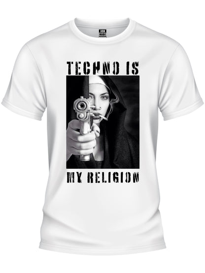 Design T-Shirt - TECHNO IS MY RELIGION