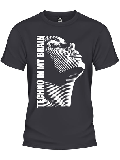Design T-Shirt - TECHNO IN MY BRAIN