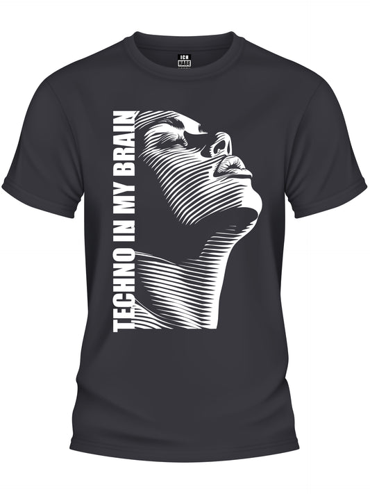 Design T-Shirt - TECHNO IN MY BRAIN